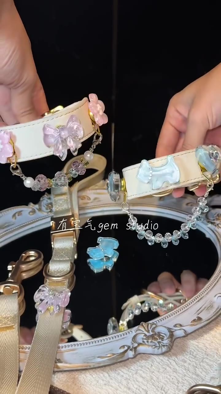 Heart charm collar